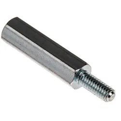 RS PRO, Zubehör Befestigungstechnik, Threaded spacer,mild steel,M4x25mm,M/F