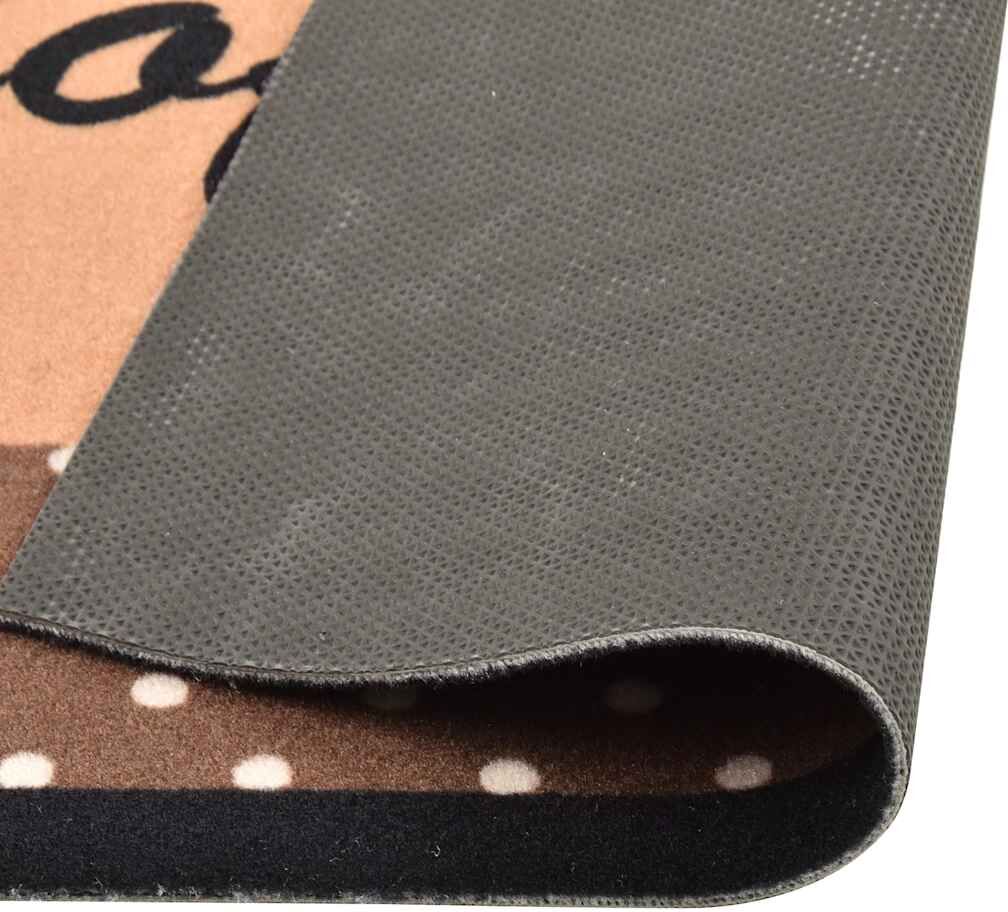 vidaXL Tapis de sol de cuisine lavable Marron café 45x150 cm
