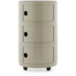 Componibili New Big Container Taupe Mit Rollen 3 Elemente