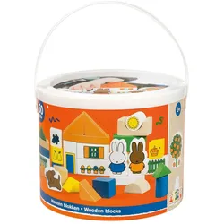 Bambolino Toys Nijntje Holzbausteintonne 50 Teile