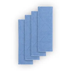 Ersatzbezug ( 4 Stück ) für Bodenwischer 40cm - Mikrofaser Wischbezug, für alle gängigen Klapphalter - Flachwischer Bezug für alle glatten Bodenarten