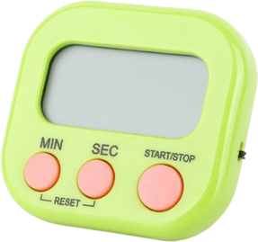 Uplifted Trends Magnetic Digital Timer LED Display Clock Manual Electronic Countdown For Kitchen Study And Sports green