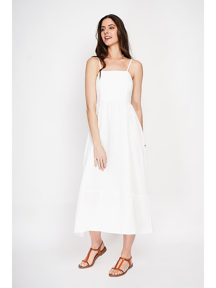 Le Jardin du Lin Kleid in Weiß - 40