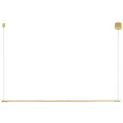 Nova Luce Elettra Pendelleuchte LED 20W Messing-Gold Aluminium 3000K höhenverstellbar 120cm