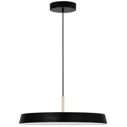 Nova Luce LED-Pendelleuchte Vetro Alu, Eisen, Stahl & Metall Gold, Schwarz Gold /
