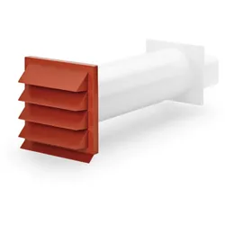 Naber COMPAIR flow 125 K-Klima-R flow 125 Mauerkasten ziegelrot 4033029