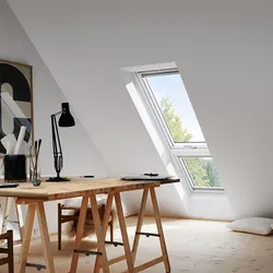 VELUX Zusatzelement Dachschräge GIL 2062 ENERGIE SCHALLSCHUTZ Holz Weiß lackiert, 78x92 cm (MK34)