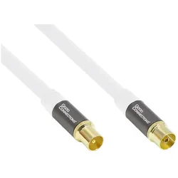 Good Connections SmartFLEX Antennenkabel, IEC/Koax Stecker auf Buchse, vergoldet, vierfach geschirmt, Abschirmung (120 dB), Antennenkabel