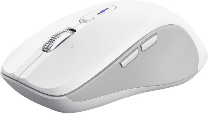 Trust Ferro Hyperwheel Wireless Mouse 25674, Bluetooth & 2.4GHz, 3200 DPI - White