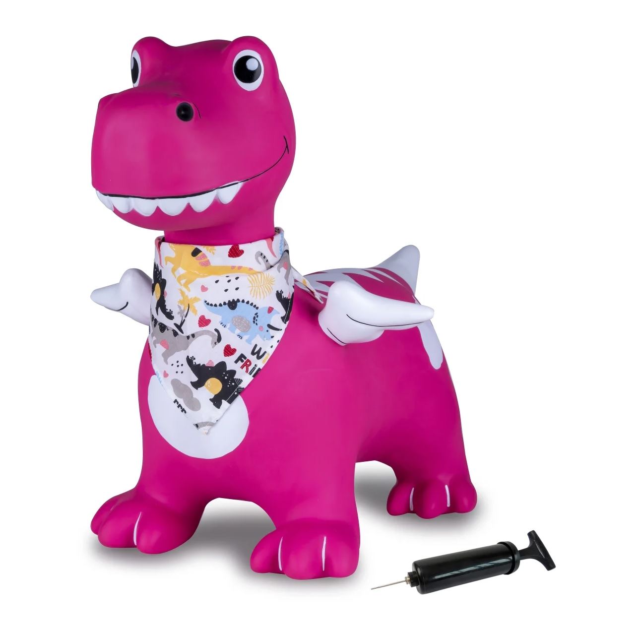 Jamara Hüpftier Dino mit Flügel HoppyDoo mit Pumpe pink