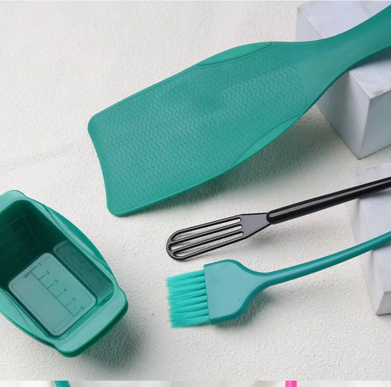 INF Ensemble de 4 pièces pour mèches - Kit professionnel de coloration et de mèches Vert