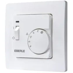 Eberle 191811155102 UP-Raumregler, 5-30C, AC 230V, 1Öffner, 10 A, TA ca.5K, Ein/Aus, Lampe Absenkung, 50x50, Ausführung neutral RTR-E 8011-50