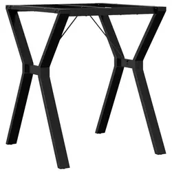 Helloshop26 - Esstischbeine Y-Gestell 60 x 60 x 73 cm stabil und robust Industrie-Stil schwarzer Stahl