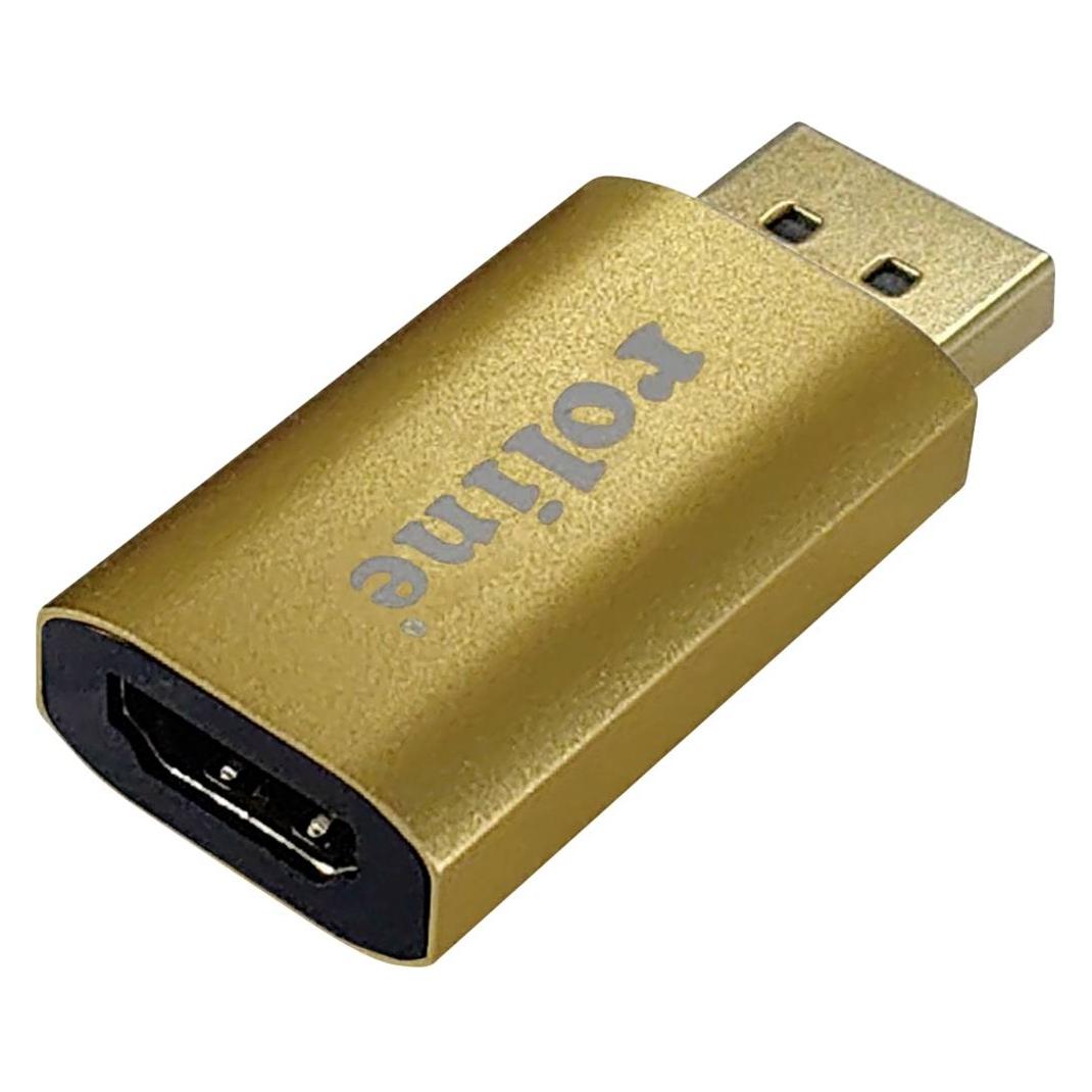 Roline GOLD 4K DisplayPort-HDMI Adapter, v1.2, DP ST (DisplayPort, HDMI) (12.03.3158)