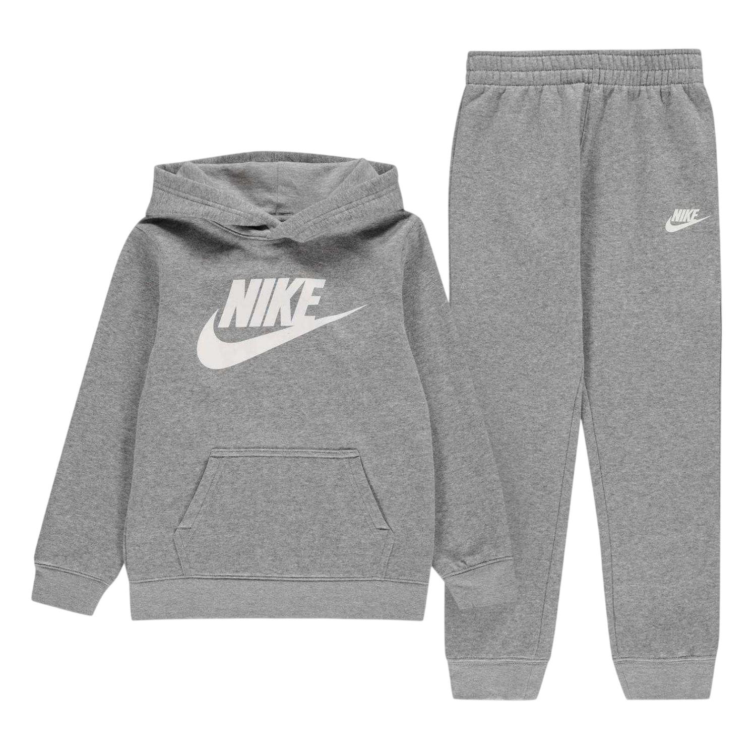 Nike - Trainingsanzug-Set für Jungen, Fleece, Langärmlig (Grau)