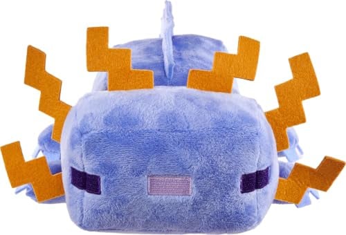 Mattel Minecraft Axolotl Knuffel, Blauw, 20 cm