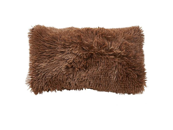 Dekokissen Flurry Braun/Schokolade/ Braun 30 x 50cm Polyester