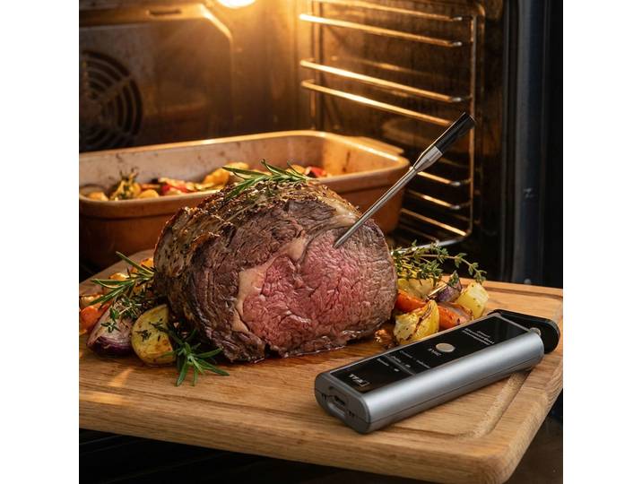 Smartes Fleisch-, Braten- & Ofenthermometer, bis +300 °C
