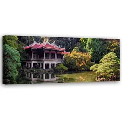 WANDBILD garten tokio natur