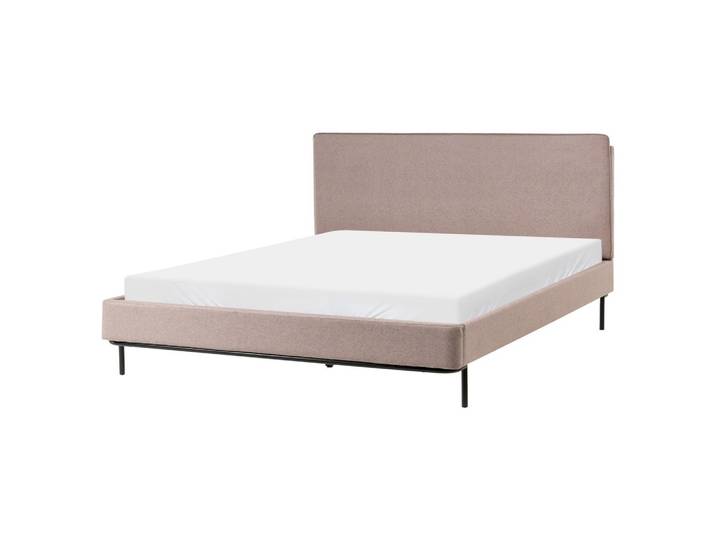 BETT mit Lattenrost 160/200 cm Taupe Corio
