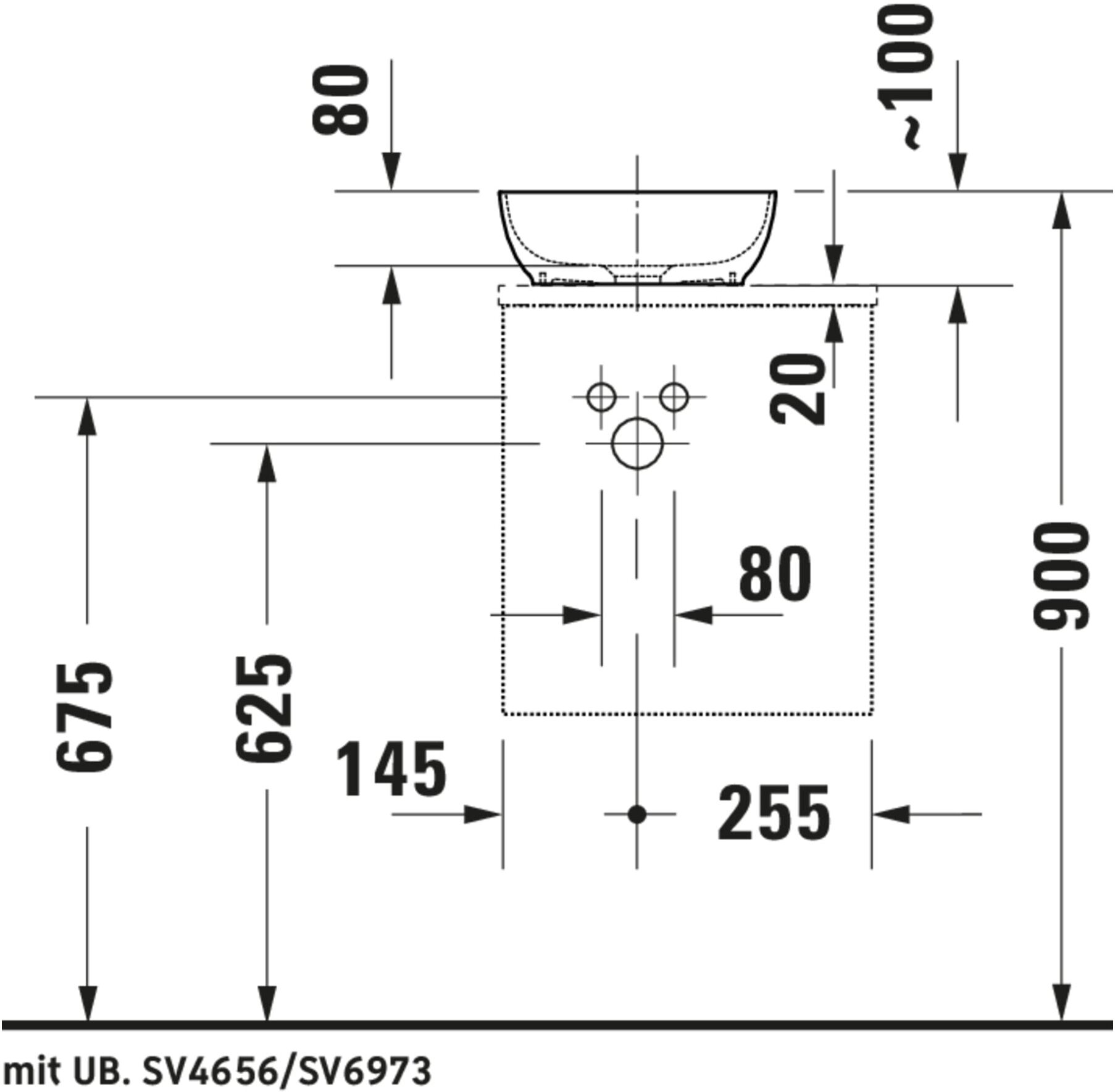 Duravit Konsolen-Waschtischunterschrank wandhängend Sivida 40x44x32,5cm, Tür, Gr. chr, re, we. Matt (SV4656R10180000)