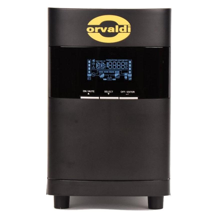 Orvaldi V1100+ sinus 2U LCD Line-Interaktiv 1100 VA 8 AC-Ausgänge (1100 VA, 990 W, Line-Interaktiv USV) (VOT1100+)