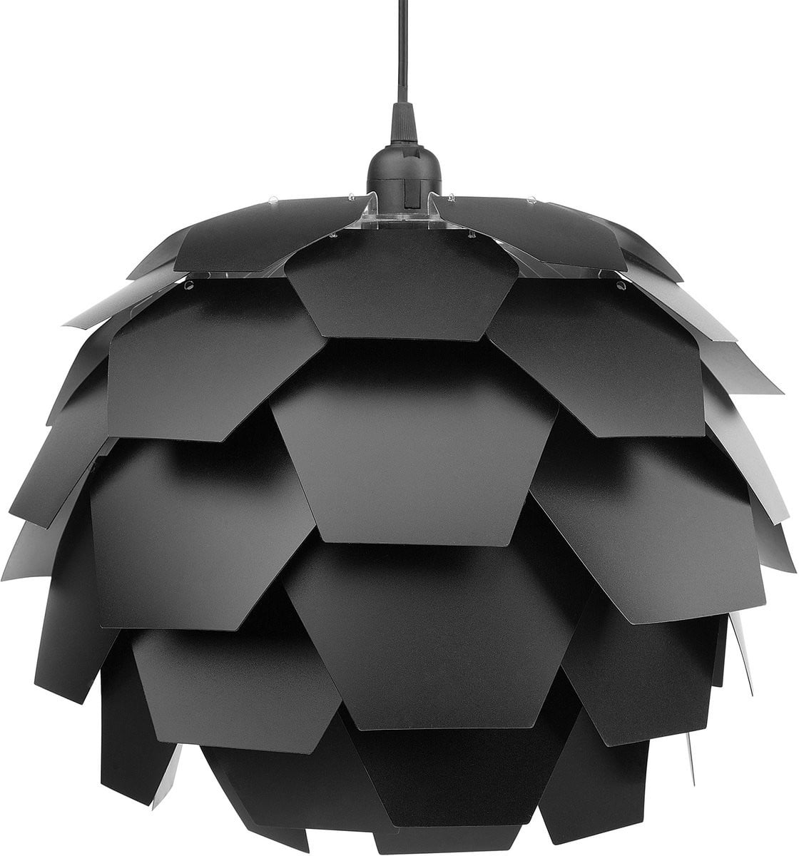 Beliani Hanglamp Scandinavisch Ontwerp - Zwart - Rond