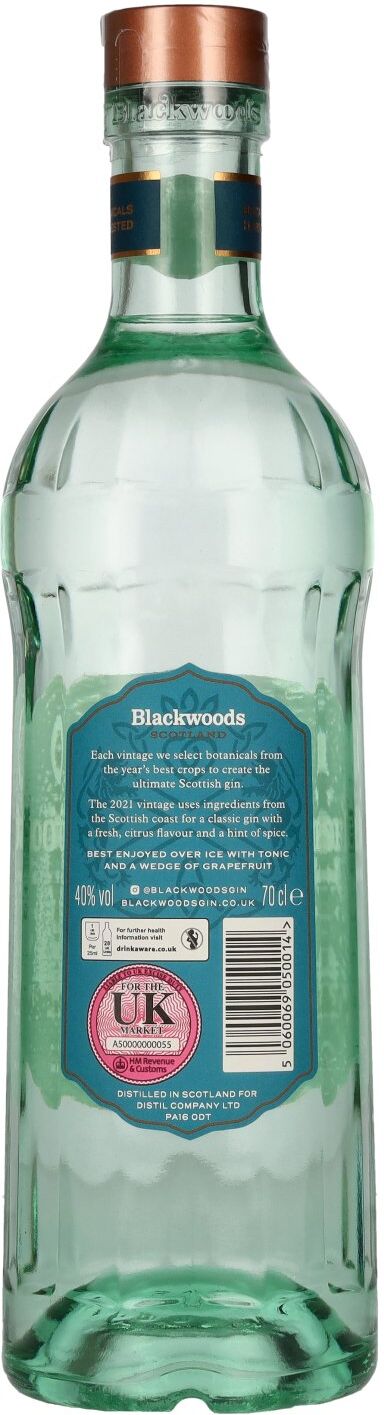 Blackwoods Gin Blackwoods Vintage Classic Dry Gin 2021 40% Vol. 0,7l