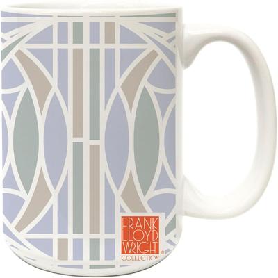 Thirstystone Blossom Design by Frank Lloyd Wright 15 oz. Ceramic Mug Manufactured in the USA Dishwasher Safe Microwave Safe