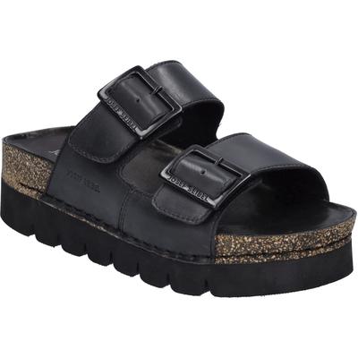 Sandale JOSEF SEIBEL "Alice 01, schwarz", Damen, Gr. 39, schwarz, Obermaterial: 100% Rindsleder Leather cow., Schuhe Sandale