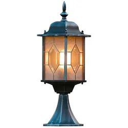 Konstsmide Sockelleuchte MILANO, E27 max. 75W, Schwarz/Silber, Aluminium / Acrylglas in Bleikristalloptik KON-7246-759