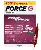 Vitavea Force G Vitality Énergie au Quotidien 15 Unités + 5 Offertes - Boîte 20 ampoules de 10 ml
