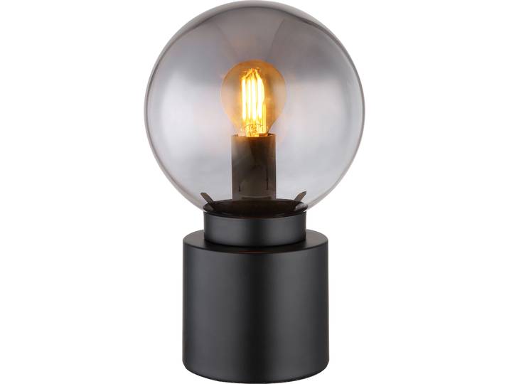 Globo Lighting Tischleuchte Metall schwarz matt, 1x E14