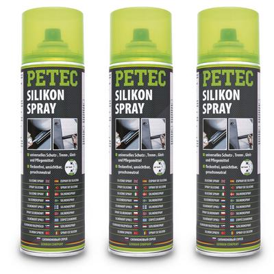 Petec 3x 500 ml Silikonspray [Hersteller-Nr. 70850]