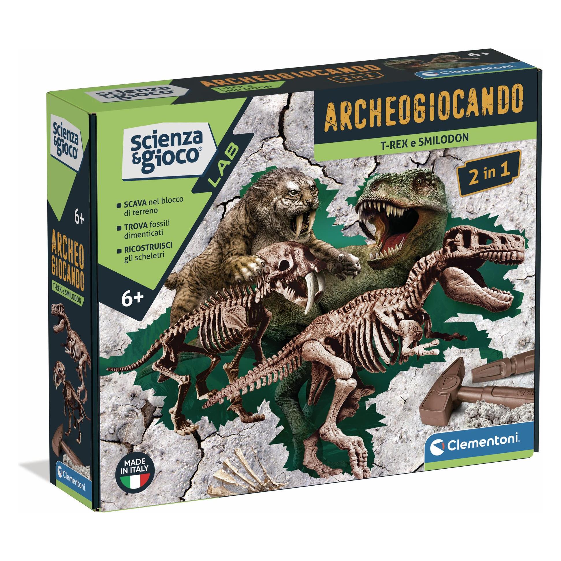 Clementoni Archäogaming -T-rex / Smilodon 2in1 (52372710)
