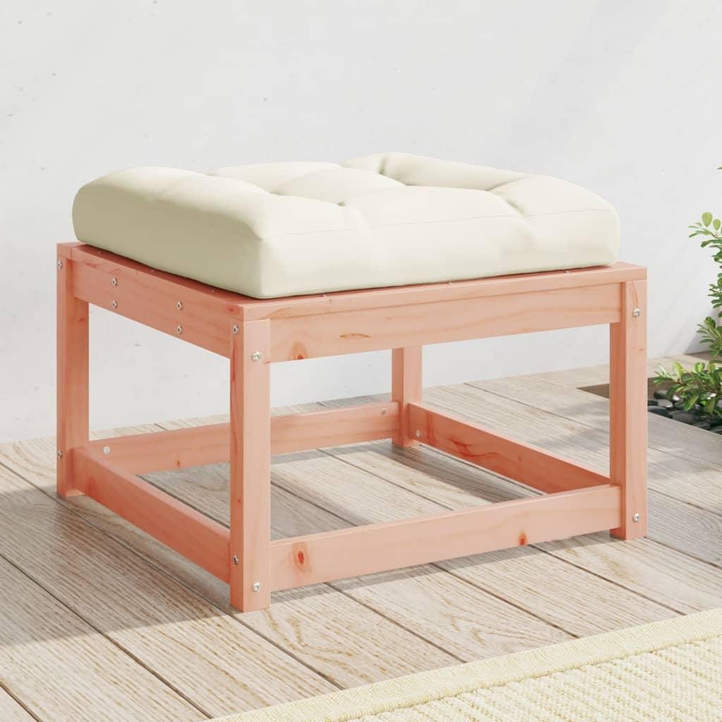 DKD HOME DECOR Tuinstoel met kussen van massief douglashout