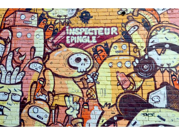 Fototapete PAPERMOON Graffiti , bunt, B:2m L:1,49m, Vlies, Tapeten, Fototapete
