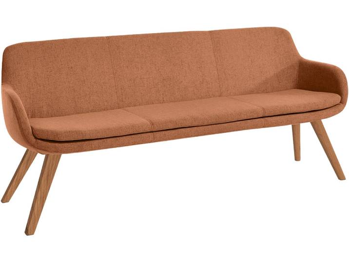 Essbank, 180x66 cm, Flachgewebe, Orange, Gepolstert, Modern, Musterring