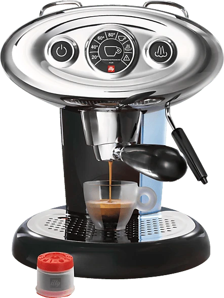 ILLY Francis Francis X7 Schwarz + 2 Keramiktassen