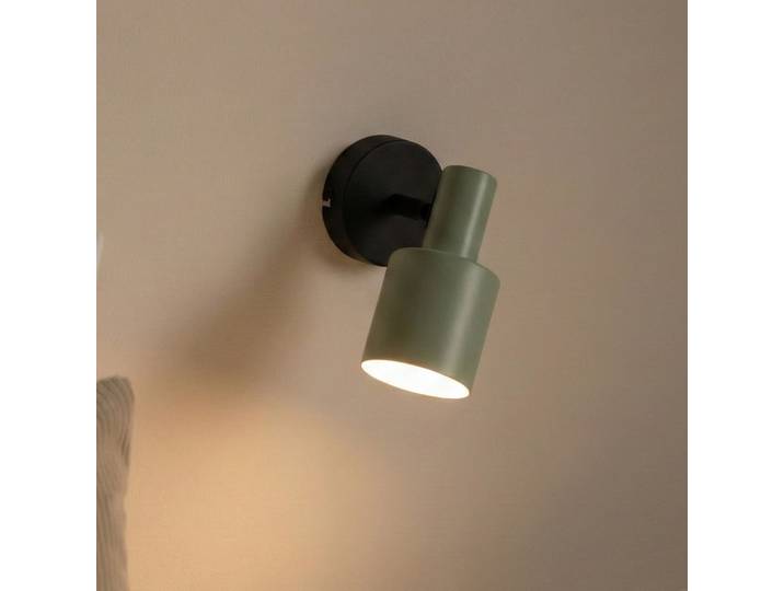 Ovelia Wandleuchte Green/Black - Lindby - Wohnzimmer - Modern - Metall - Einflammig