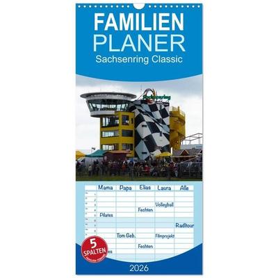 Familienplaner 2026 - Sachsenring Classic mit 5 Spalten (Wandkalender, 21 x 45 cm) CALVENDO