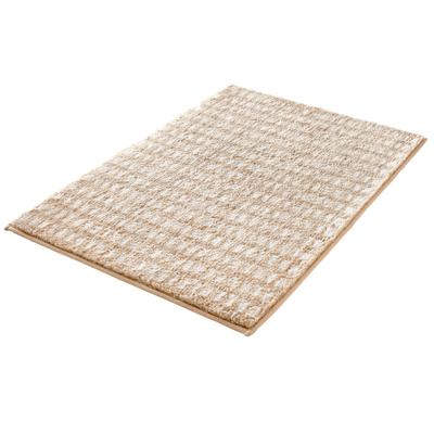 Badematte KLEINE WOLKE "Dottino", beige (macadamia), H:15mm, Polyester, Badematten, Badematte, Badteppich, modernes 2 farbiges Design