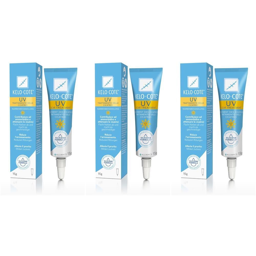 Kelo-Cote UV Silikon Narbengel LSF 30 x3 3x15 g Gel