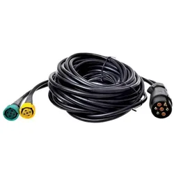 ProPlus Kabelsatz mit Stecker 7-polig und 2x Steckverbinder 5-polig, Elektronikkabel + Stecker