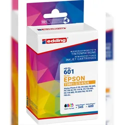 edding Tintenpatrone ersetzt Epson T801/T802/T0803/T0804 black + colour Multipack 6
