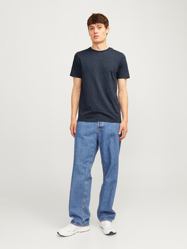 Jack & Jones Shirt "Jjeorganic" in Dunkelblau - L