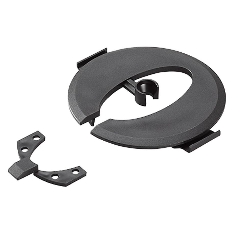 Bachmann BACH 930.165 Easy-Cover-Premium schwarz Systemanbindung für Bodeneinheit (Kabeldurchlass, 10 cm) (930.165)