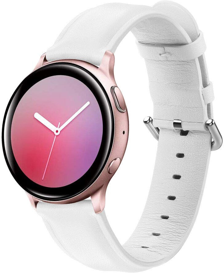 INCOVER Universal Smartwatch Læder Rem (20mm) - Hvid