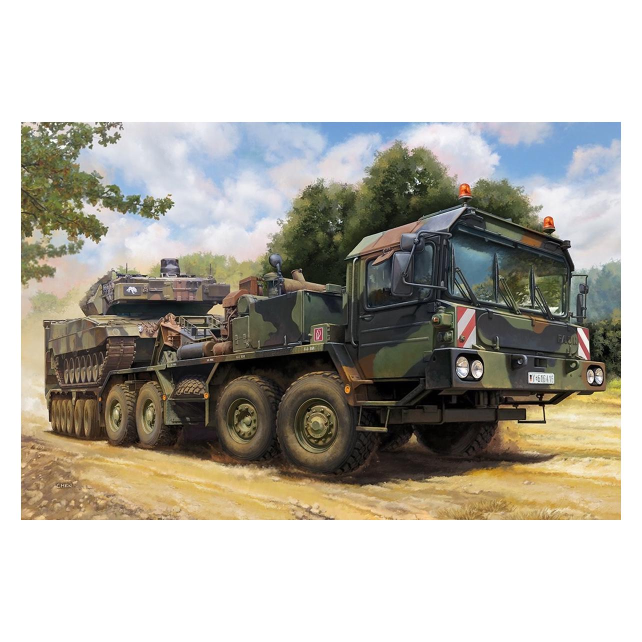 Trumpeter Slt-56 Tractor with 56t Semi Trailer (07196)