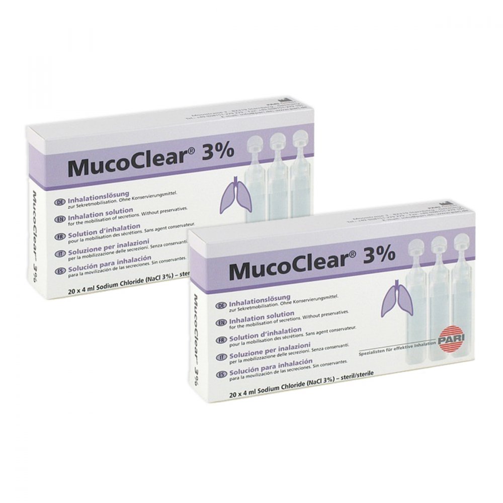 Pari GmbH Pharma -und Apothekenservice Mucoclear 3% Nacl Inhalationslösung 08100249